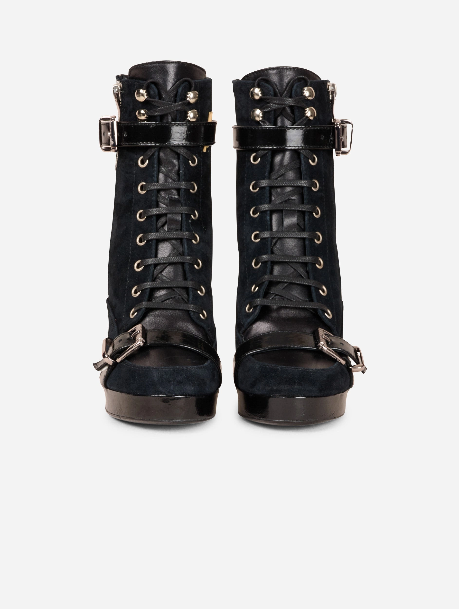 Insulated Morning Walk Non Toxic Materials Bottines "RANGERS" ?? talons en daim et cuir noir