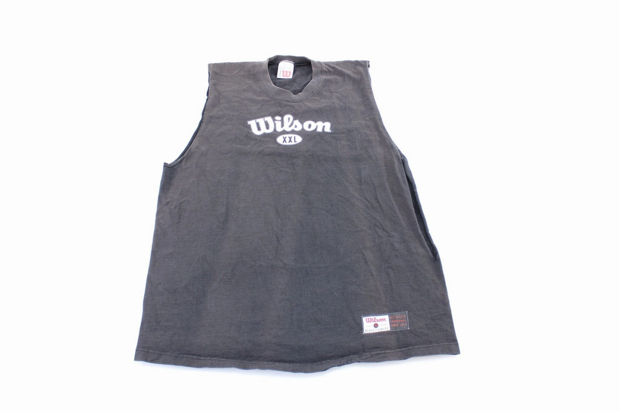 Friction Reducing Inner Layer 90's Wilson Athleticwear Black Tank Top