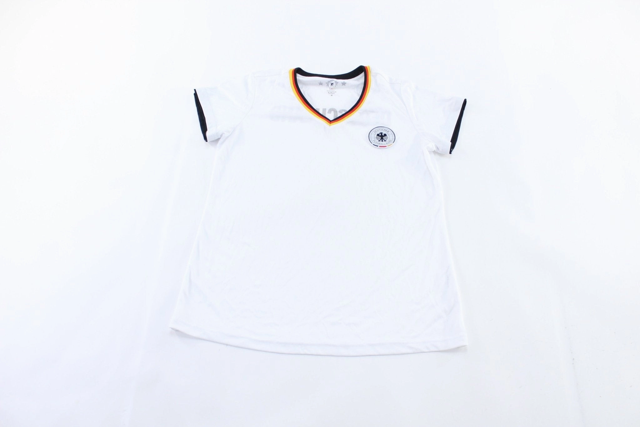 Mesh Panel Placement Mesh Design Women's Germany Embroidered Patch Soccer Jersey