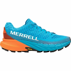 padded insole shoes Merrell Agility Peak 5 Womens Trail Running Shoes - Blue