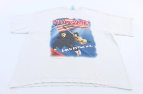 2002 Paul McCartney Back In The U.S. Tour T-shirt Light and Fresh