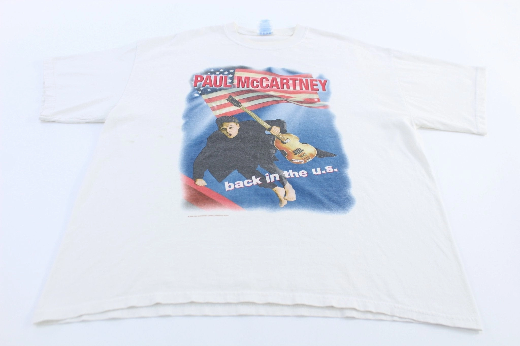2002 Paul McCartney Back In The U.S. Tour T-shirt Light and Fresh
