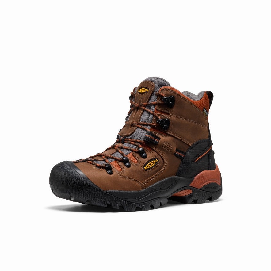Lightweight Design Men's Pittsburgh Energy 6" Waterproof Boot (Soft Toe)  |  Cascade Brown/Black