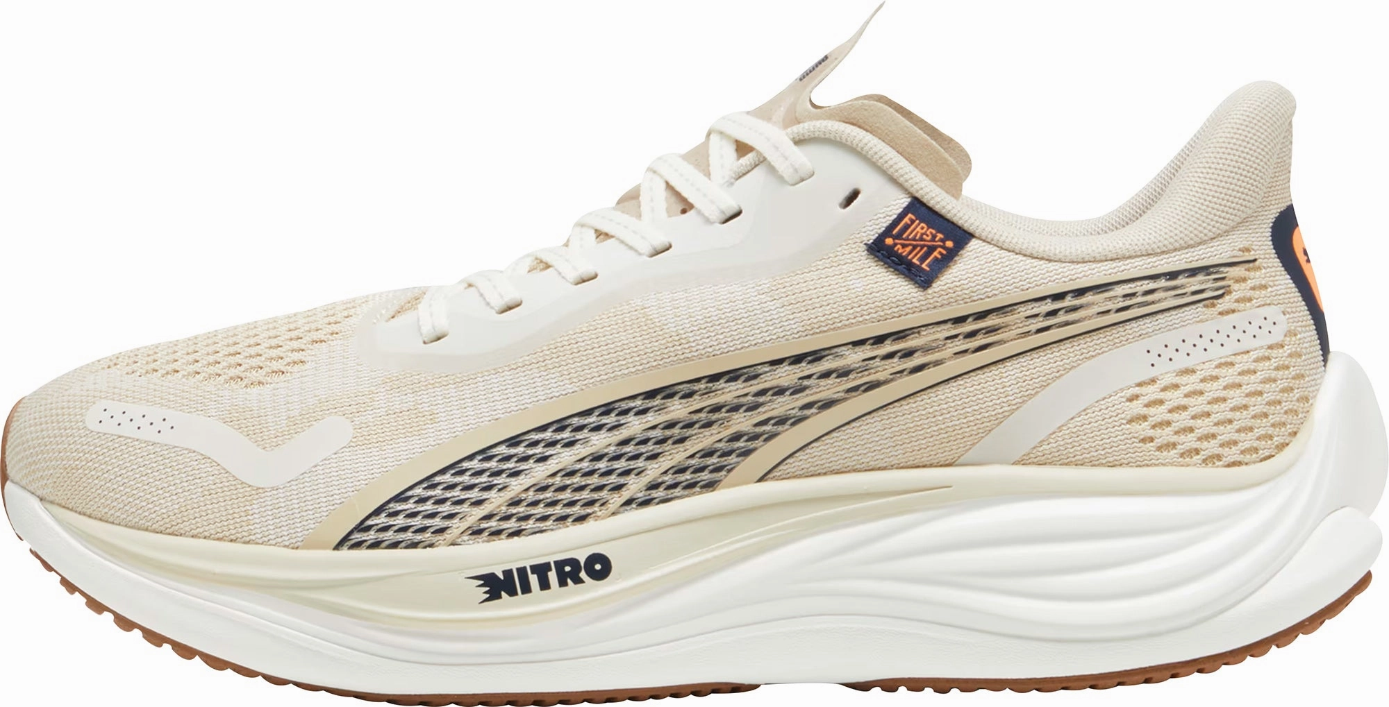 Puma Velocity Nitro 3 Mens Running Shoes - Cream Anti Bacterial