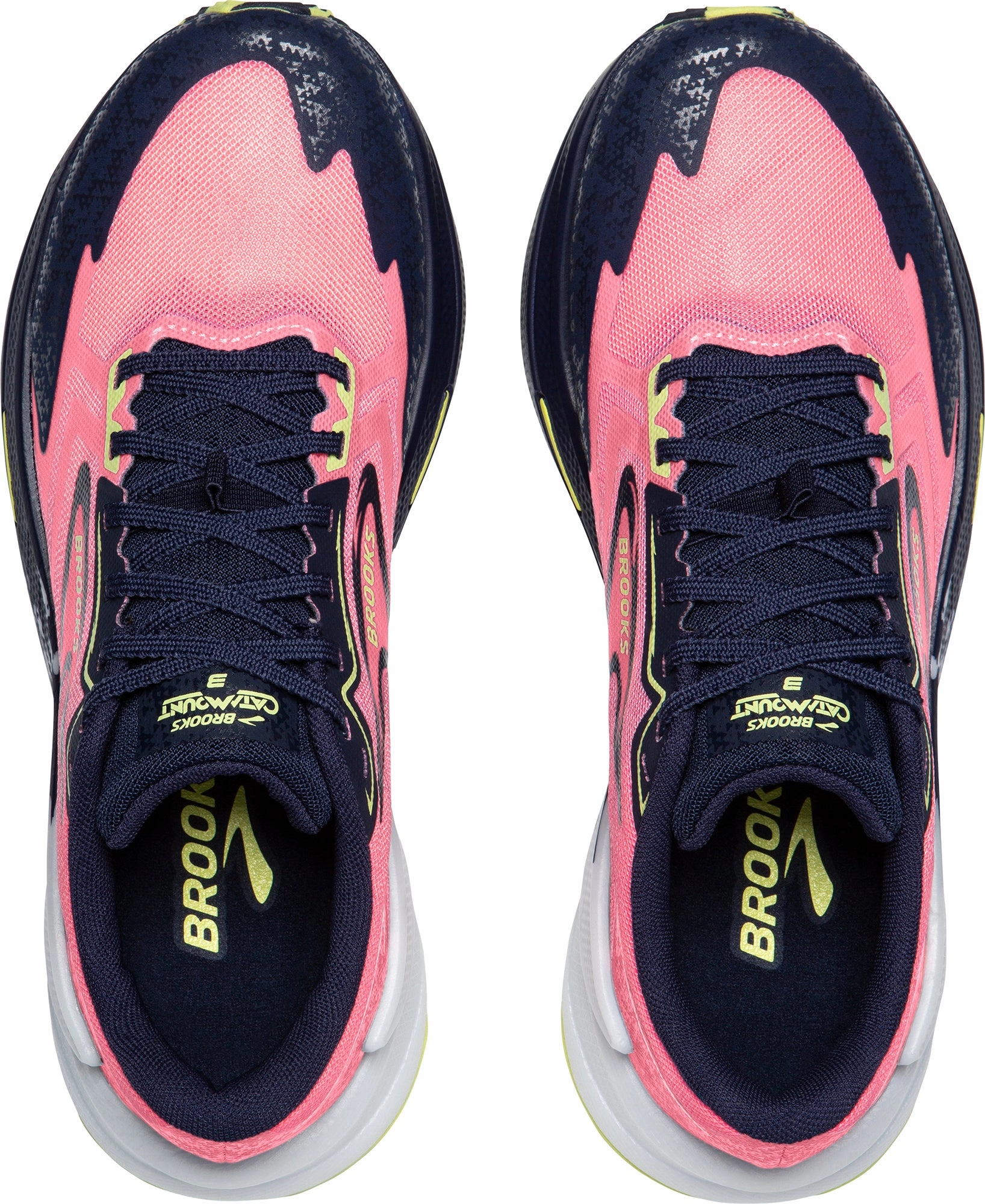 Brooks Catamount 3 Womens Trail Running Shoes - Pink Perforated Airflow Panels