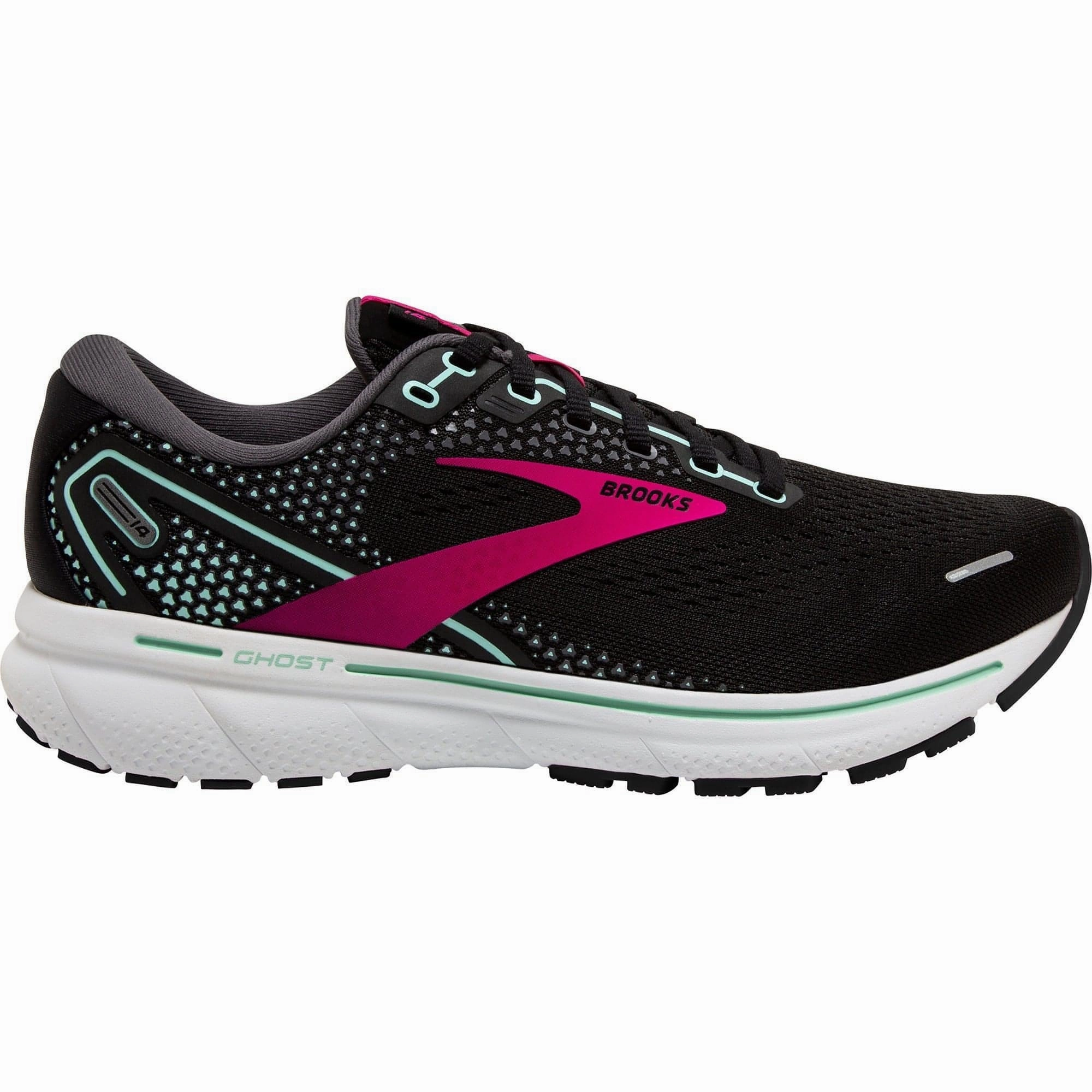 Brooks Ghost 14 Womens Running Shoes - Black Endurance - running wide-fit shoes