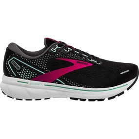 Brooks Ghost 14 Womens Running Shoes - Black Endurance - running wide-fit shoes