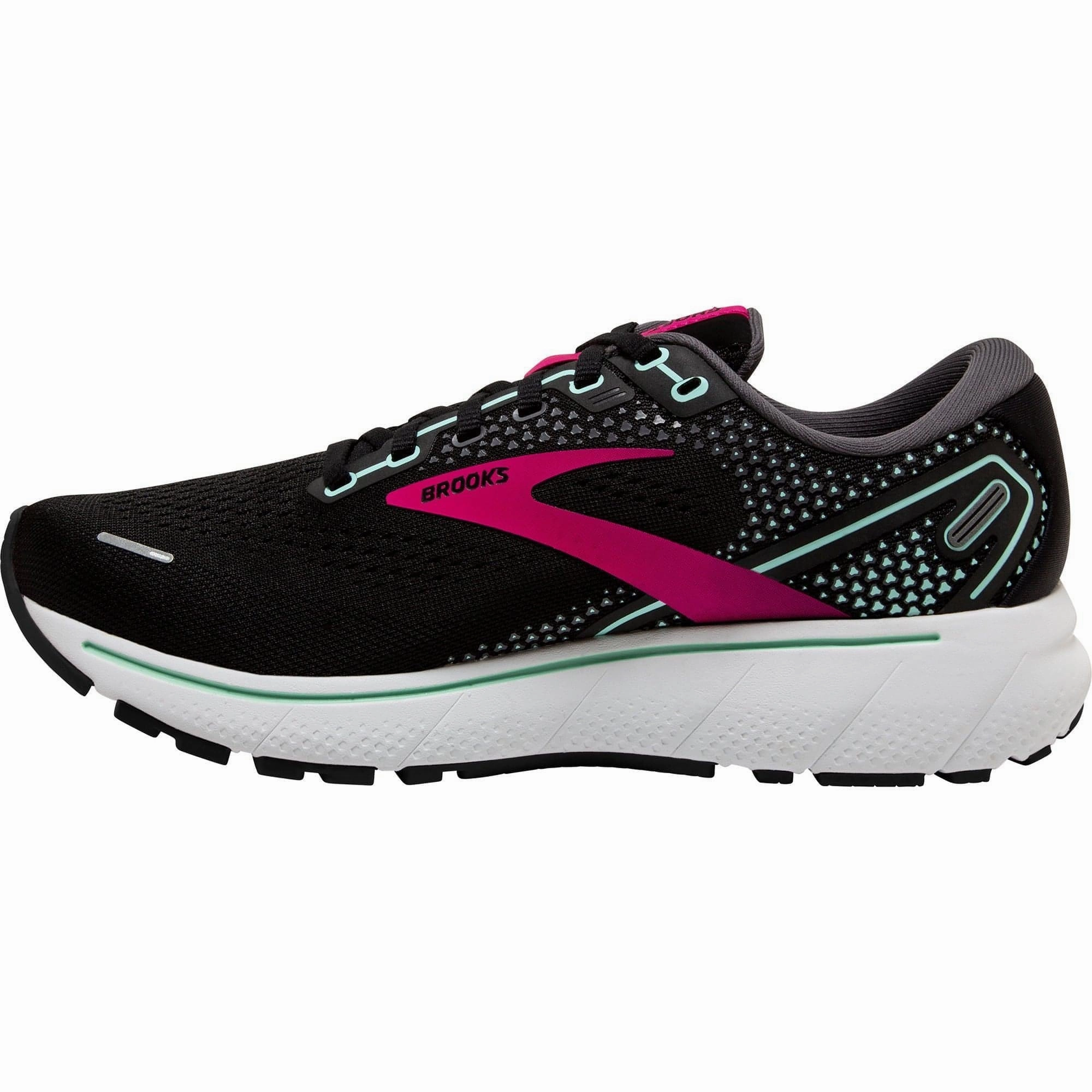 Rolling Motion Geometry Easy - Maintenance Brooks Ghost 14 Womens Running Shoes - Black