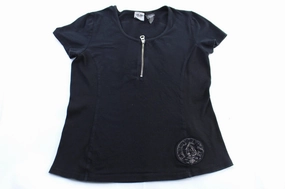 Cozy Wear Women's Harley Davidson Motorcycles Black Biker T-Shirt