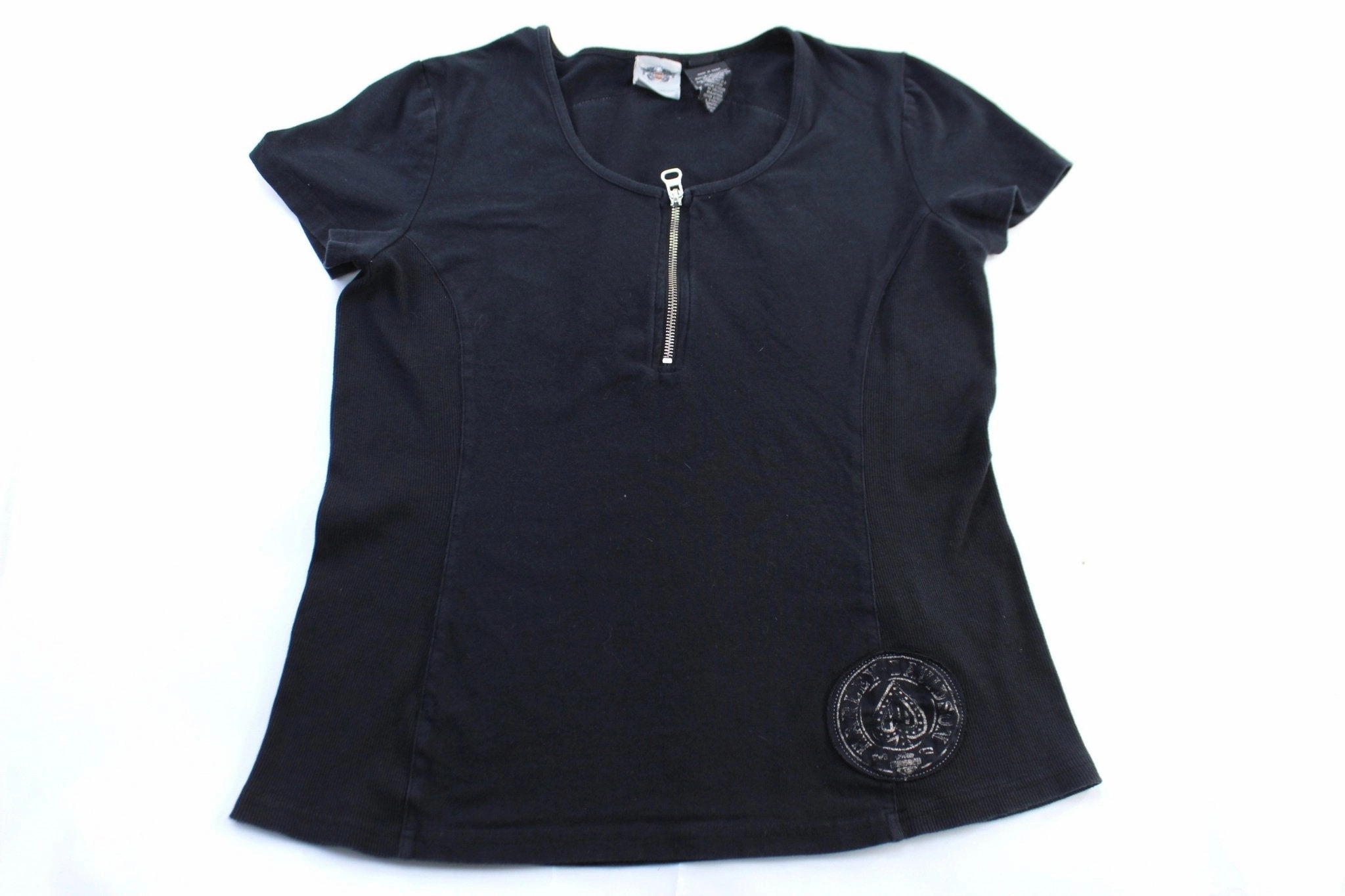 Cozy Wear Women's Harley Davidson Motorcycles Black Biker T-Shirt