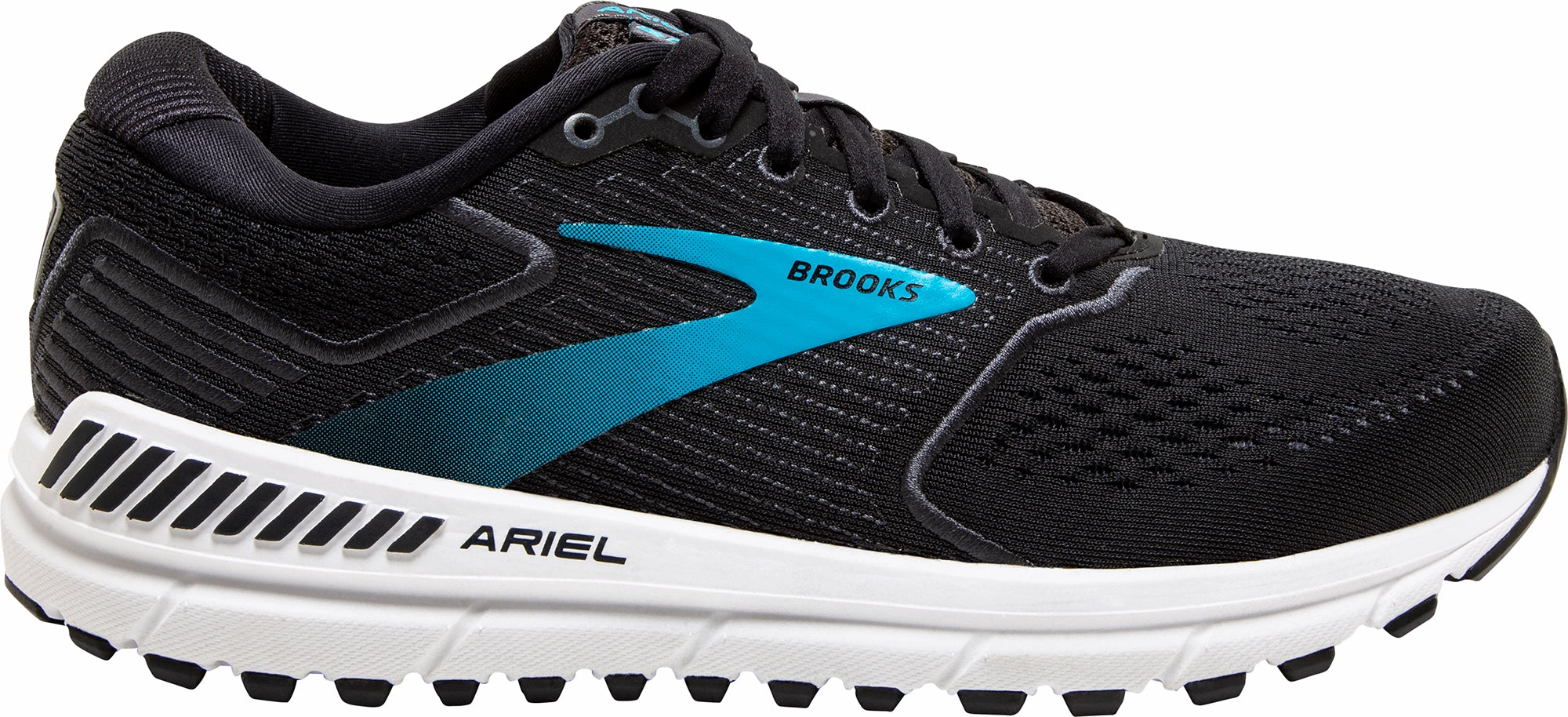 anime - themed running shoes Compression Web Structure Brooks Ariel 20 WIDE FIT Womens Running Shoes - Black