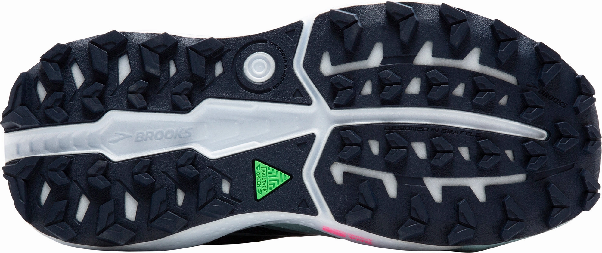 Brooks Caldera 7 Womens Trail Running Shoes - Navy fall running Balanced Ground Contact