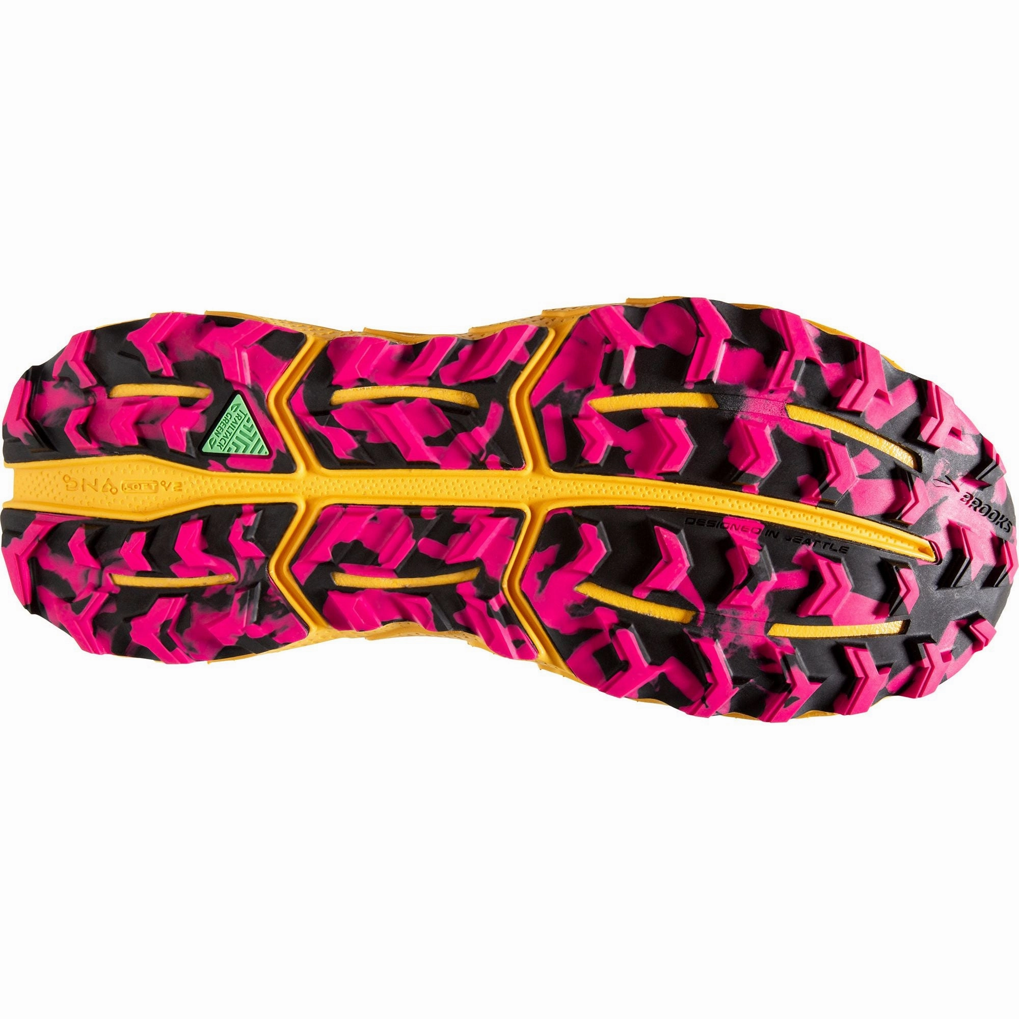 Brooks Cascadia 17 Womens Trail Running Shoes - Pink TPU Stability Comfortable Fitment