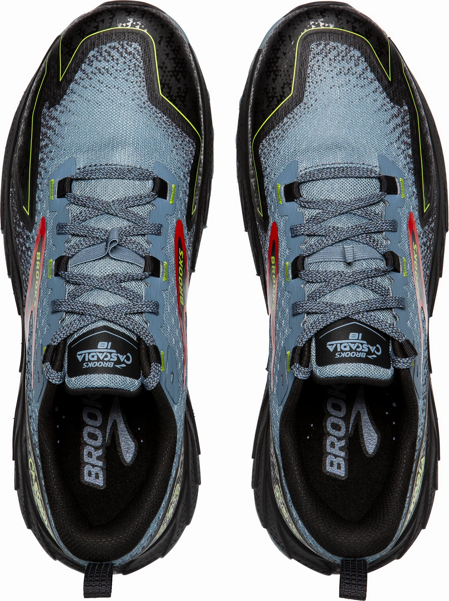 Zero Gravity Foam Easy on off Brooks Cascadia 18 Mens Trail Running Shoes - Blue