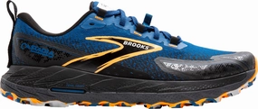 Brooks Cascadia 18 Mens Trail Running Shoes - Blue minimalist - running - shoes ShockAbsorbing