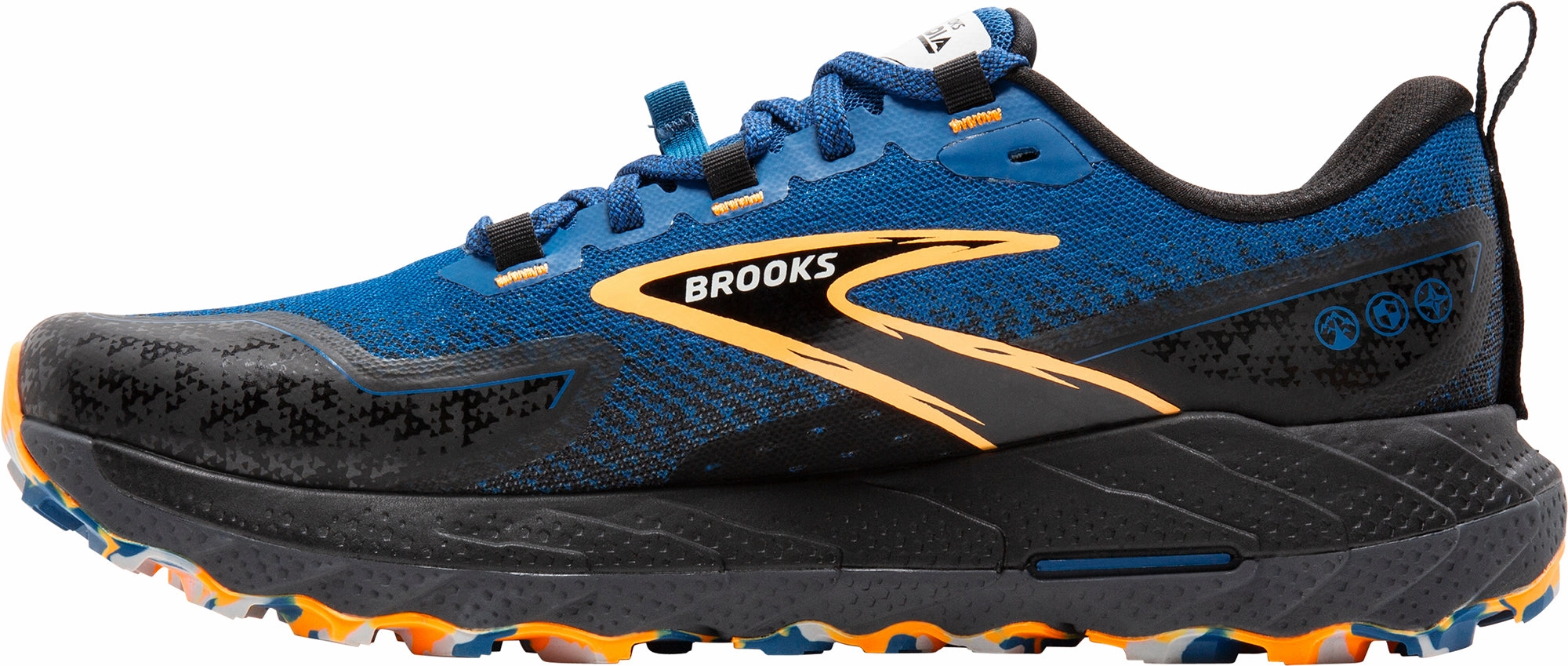 Brooks Cascadia 18 Mens Trail Running Shoes - Blue Thermo Regulating Fabric Urban Runner