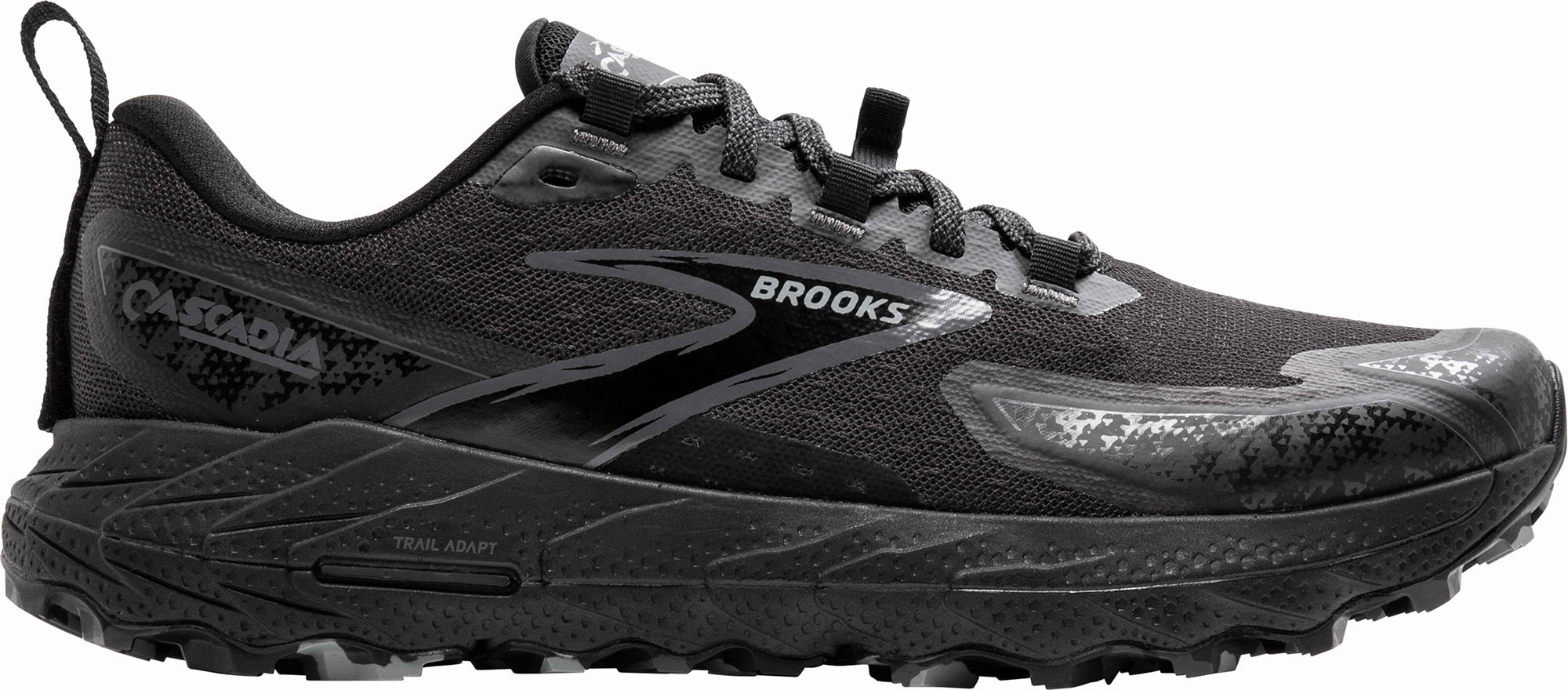 Brooks Cascadia 18 Womens Trail Running Shoes - Black high - jump running shoes replaceable