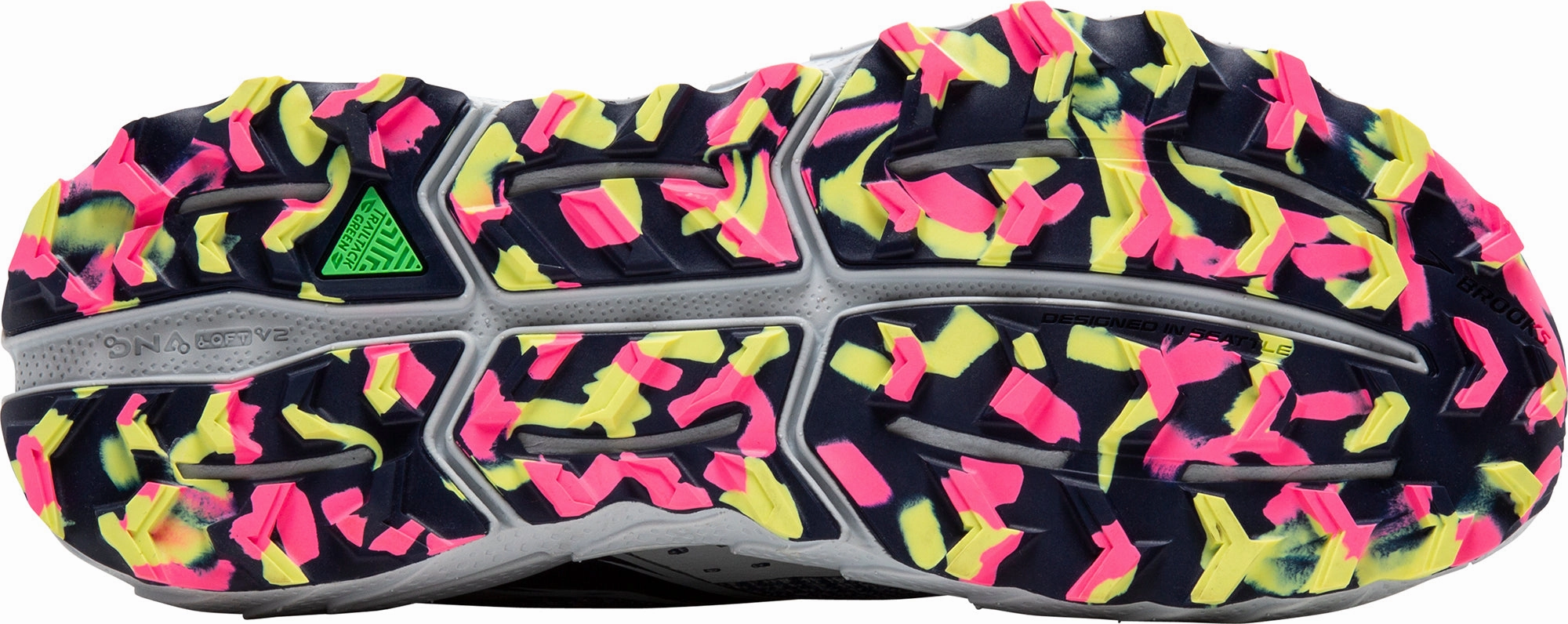 Brooks Cascadia 18 Womens Trail Running Shoes - Blue Bouncy midsole high - top running shoes