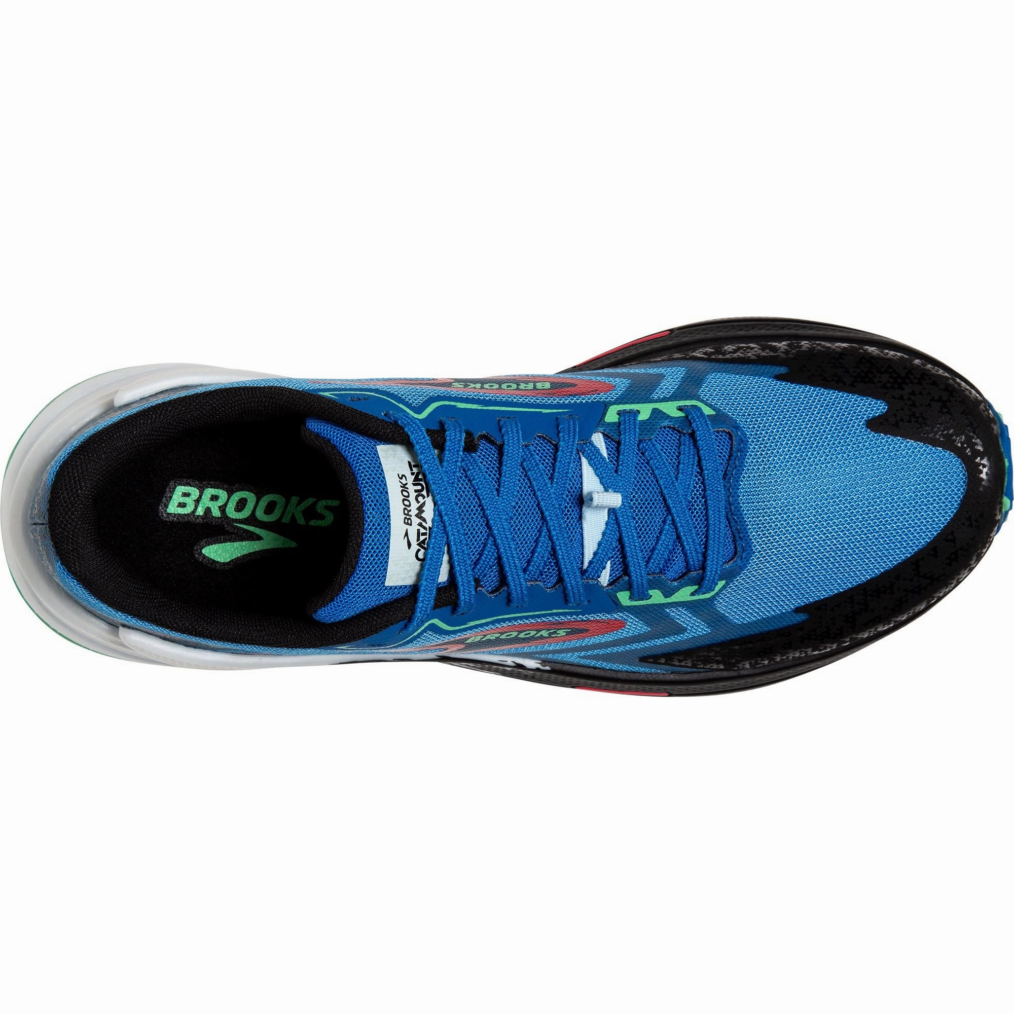 Brooks Catamount 3 Mens Trail Running Shoes - Blue Hydrophobic Upper Body Support
