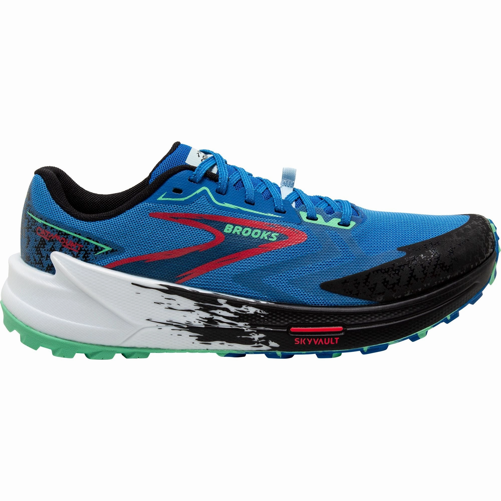 Brooks Catamount 3 Mens Trail Running Shoes - Blue unpadded - feature shoes latex insole shoes