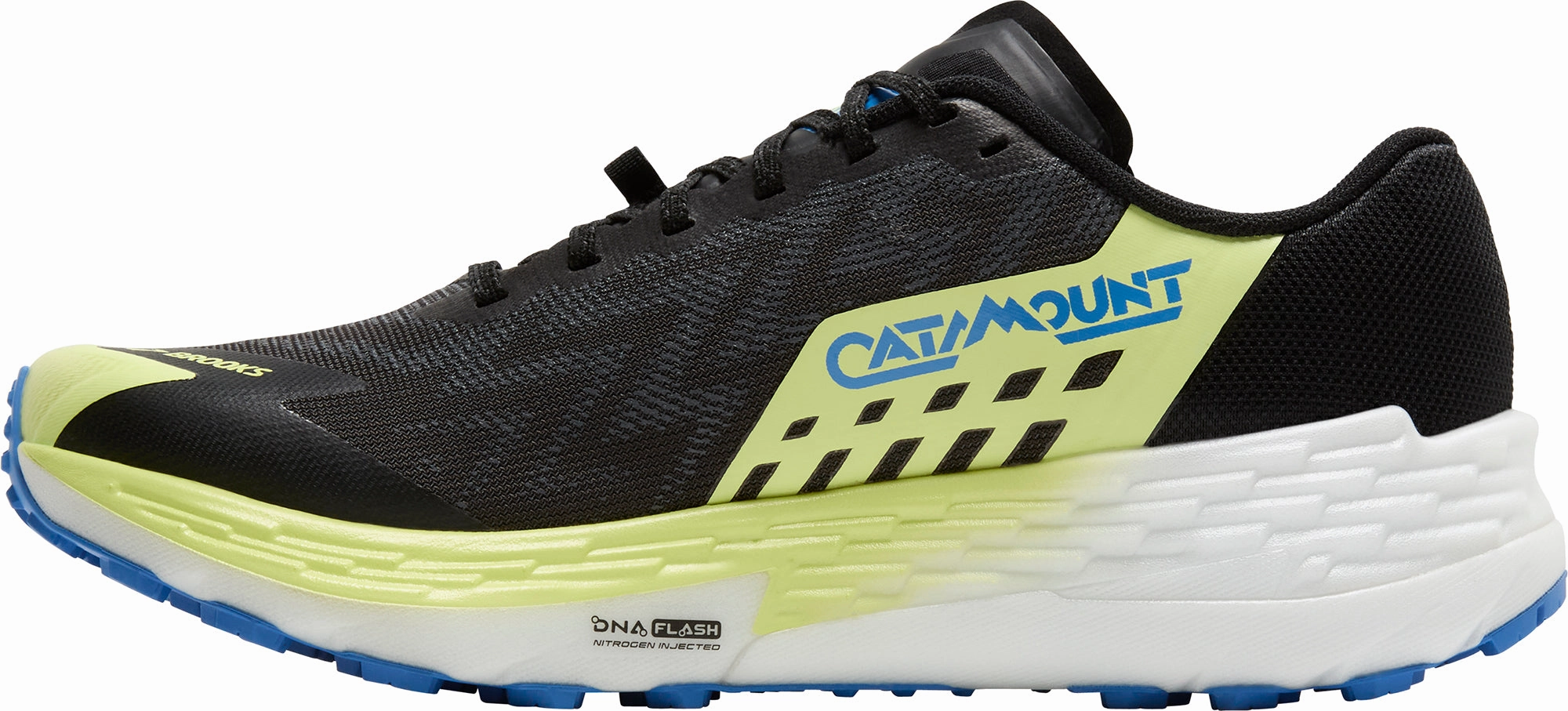 Endurance Cushioning Hyper Elastic Frame Brooks Catamount 4 Mens Trail Running Shoes - Black