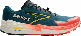 Brooks Catamount 4 Mens Trail Running Shoes - Blue countryside - climate shoes Rebound Frame