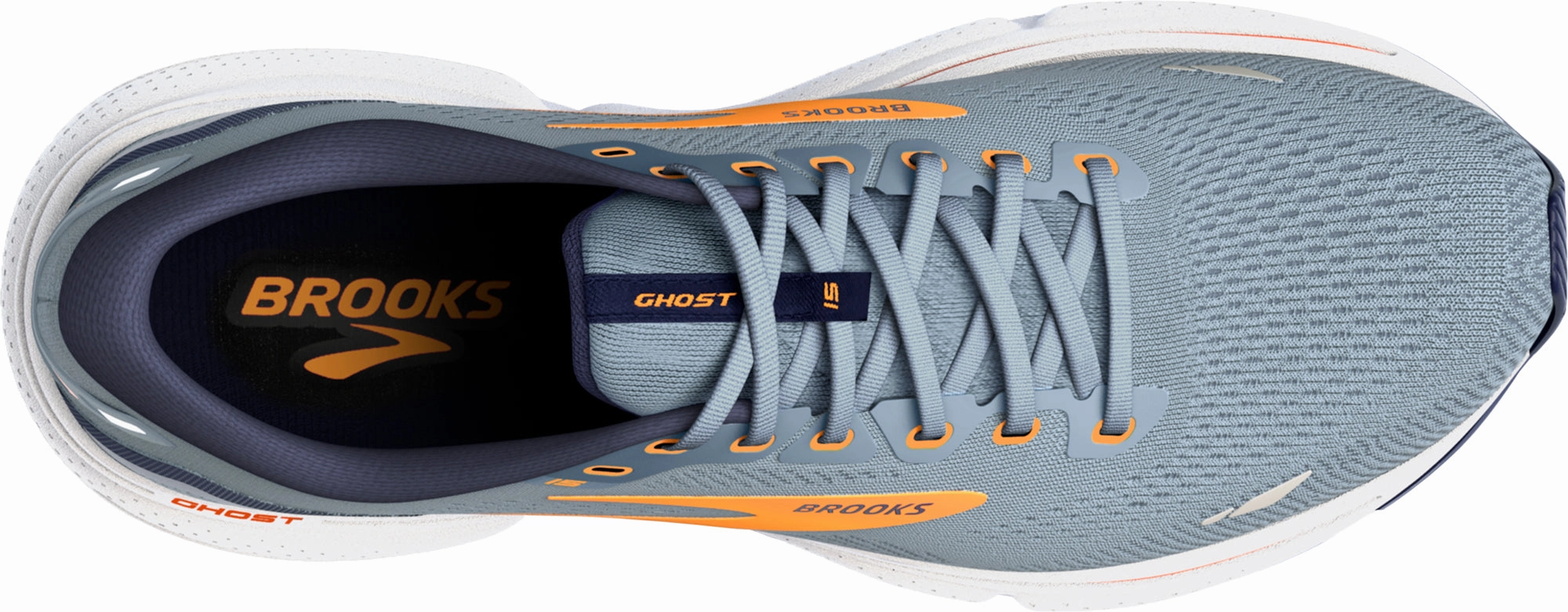 Brooks Ghost 15 Mens Running Shoes - Grey all - weather - use shoes Motion Zone
