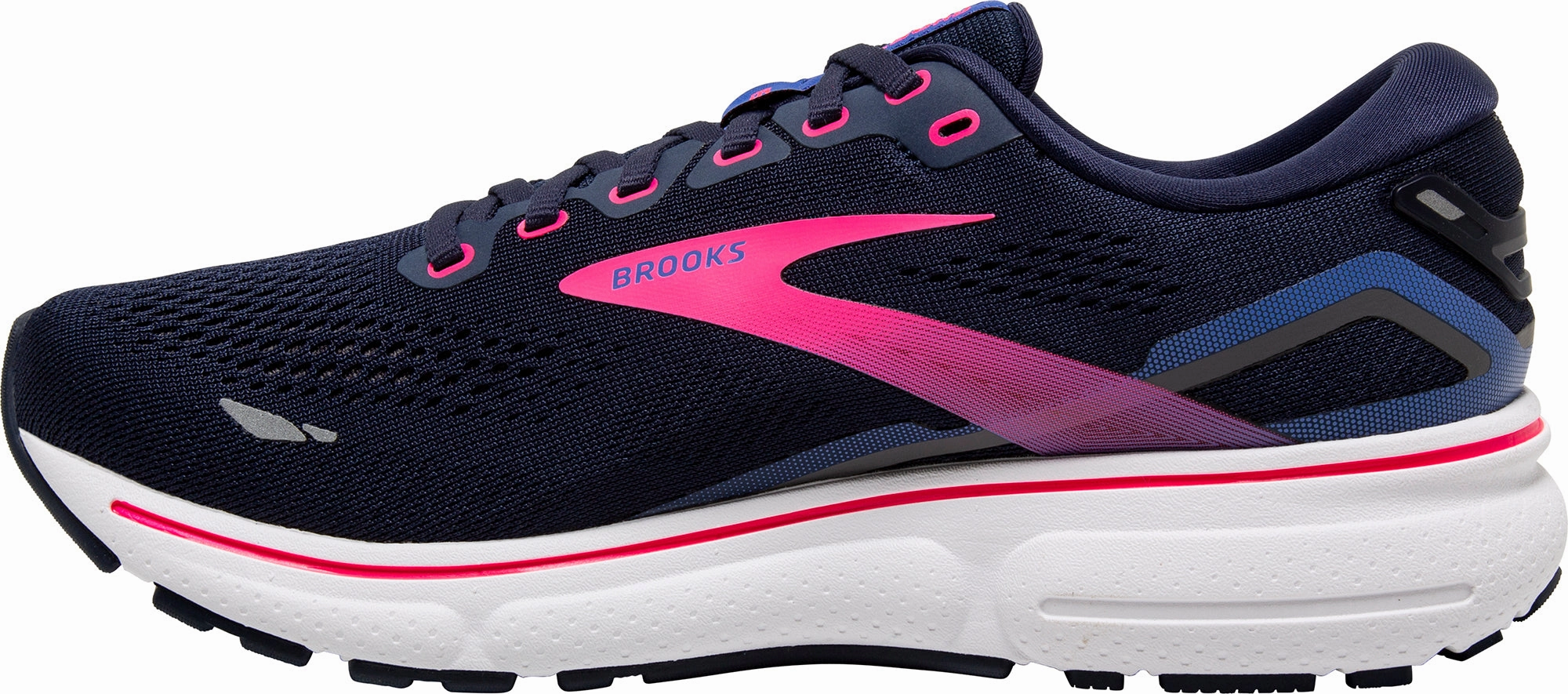 Stabilizing Heel Cup flexible - sole shoes Brooks Ghost 15 Womens Running Shoes - Navy