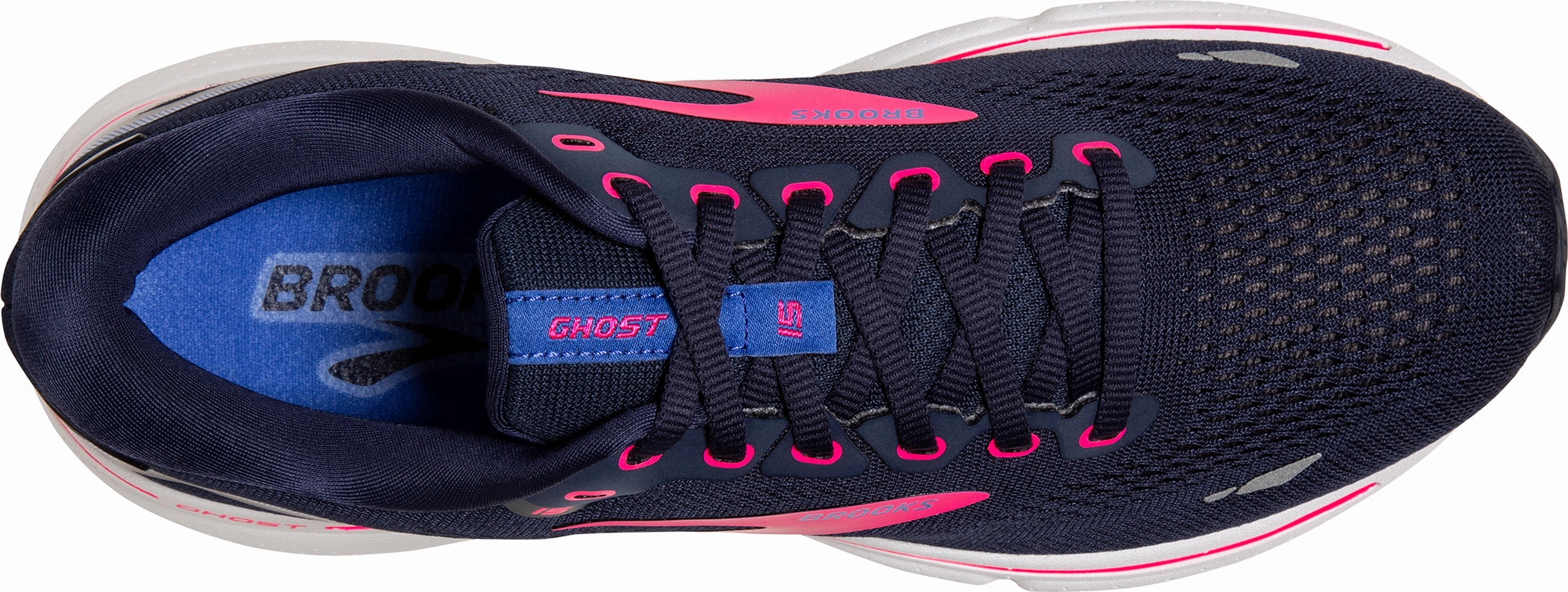 relay race running option Brooks Ghost 15 Womens Running Shoes - Navy