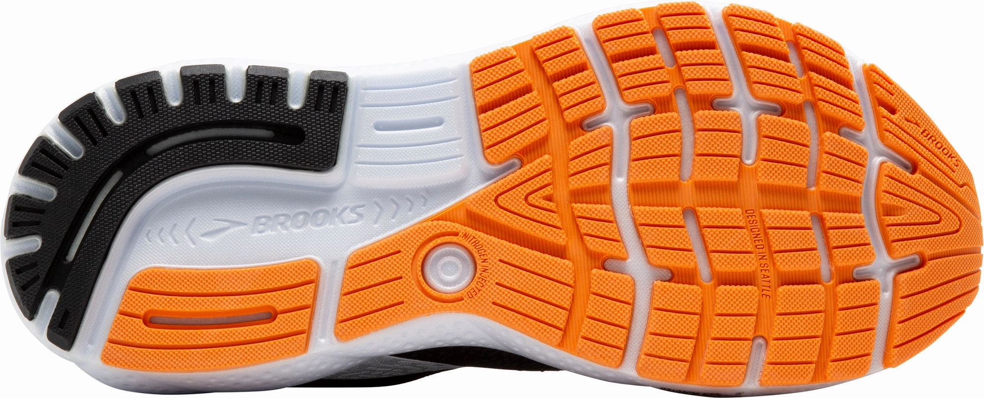 easy - to - maintain shoes Pressure Dispersing Pods Brooks Ghost 16 Womens Running Shoes - Black