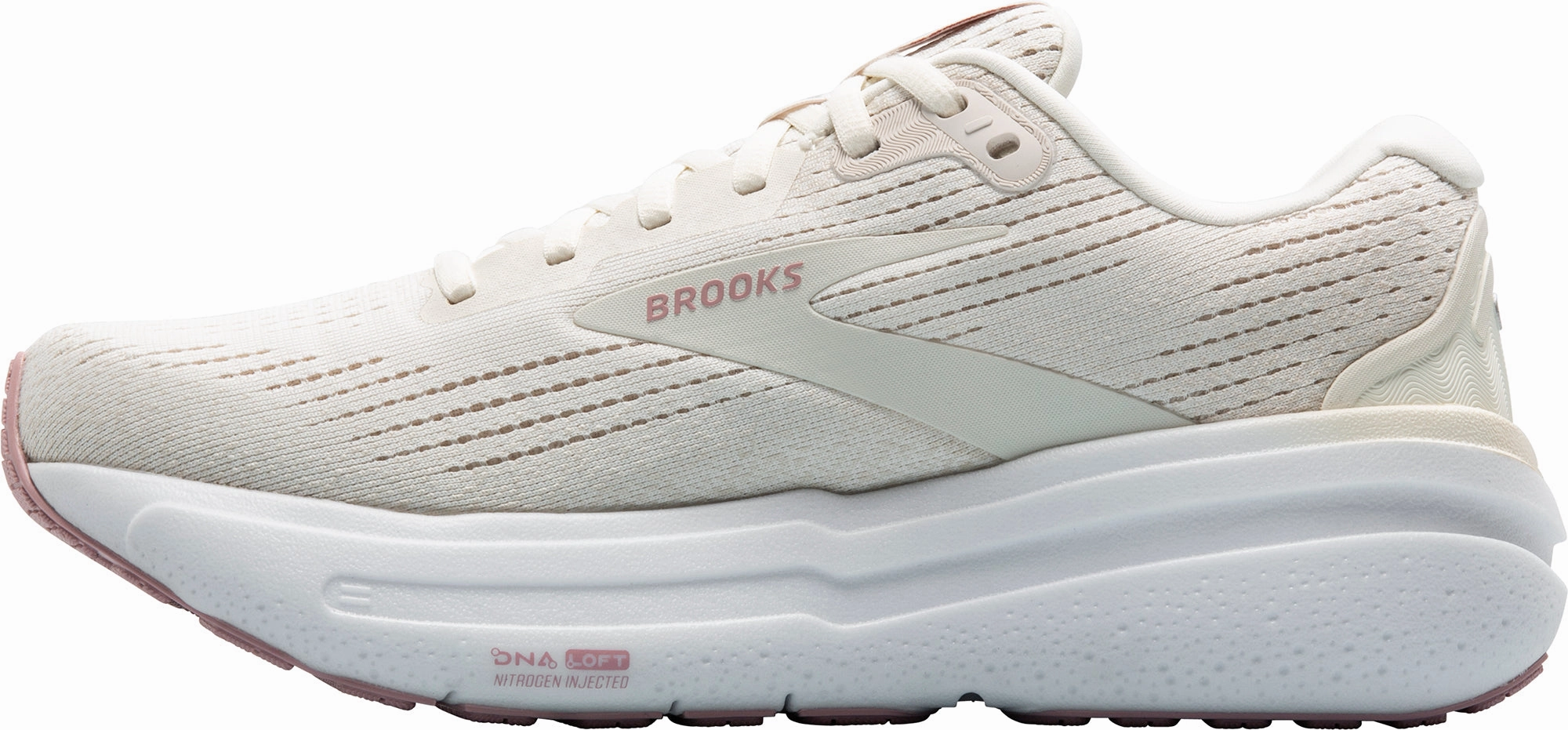Brooks Ghost Max 2 Womens Running Shoes - Cream downhill running shoes