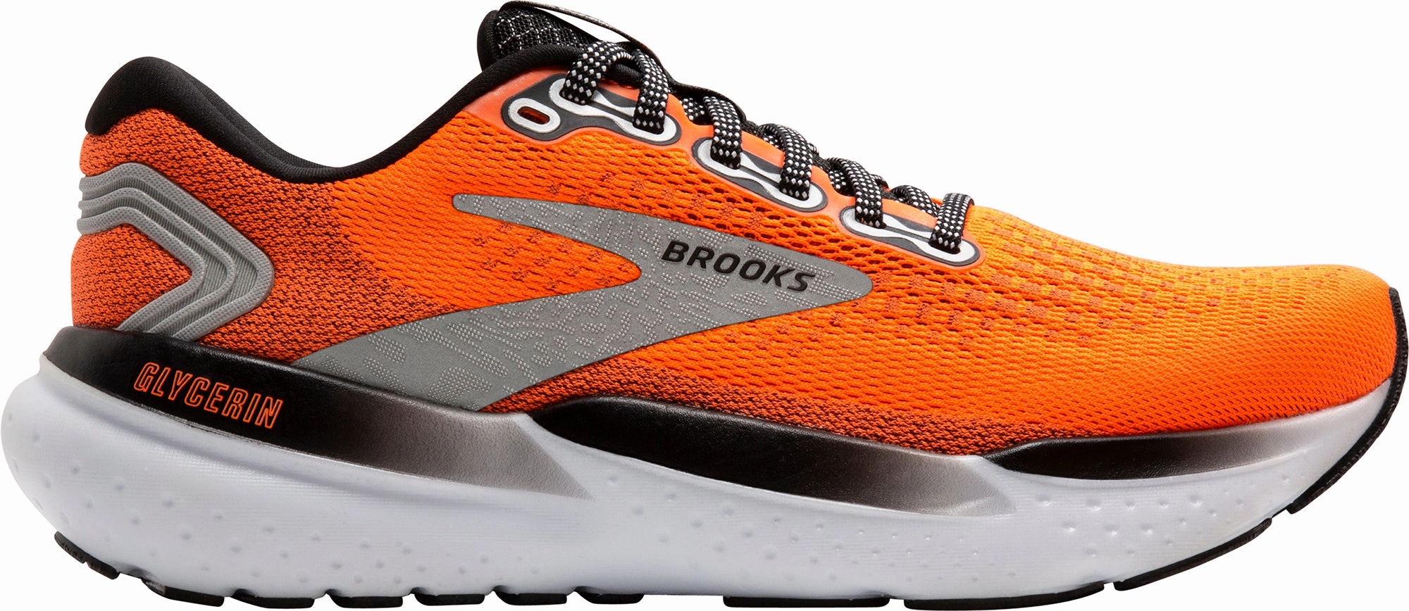 Brooks Glycerin 21 Mens Running Shoes - Orange Motion Contour Footbed superb traction