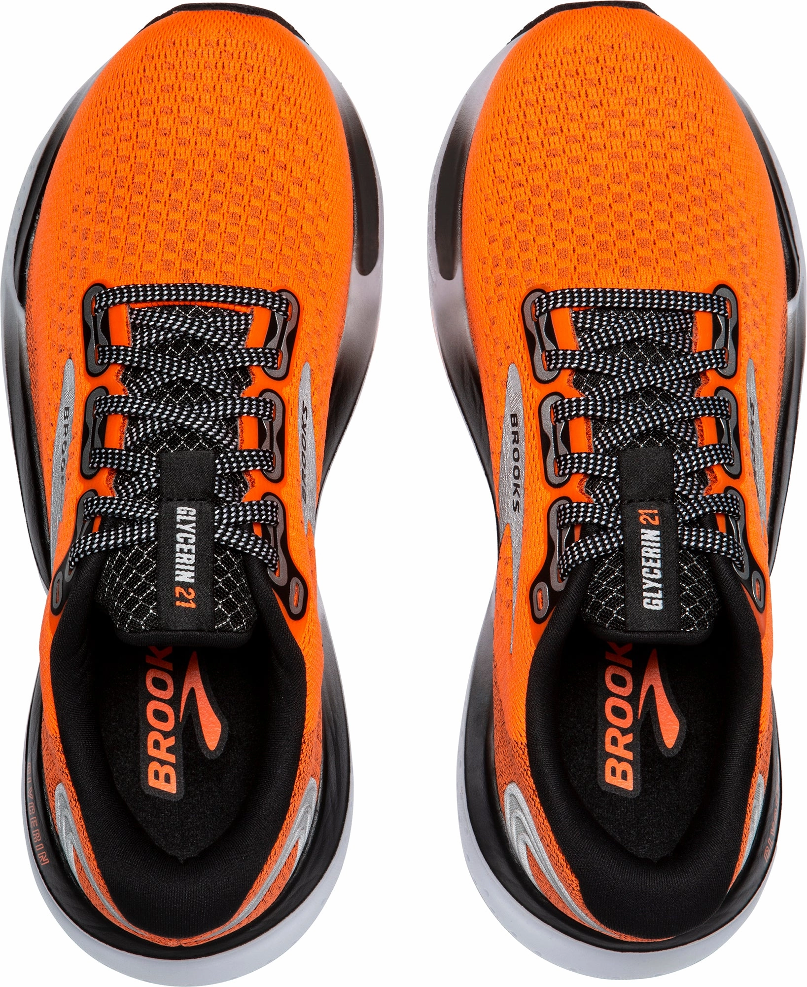 Brooks Glycerin 21 Mens Running Shoes - Orange running on downhill shoes Rolling Transition Tech