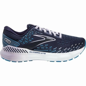 beginner - appropriate shoes Brooks Glycerin GTS 20 Womens Running Shoes - Blue