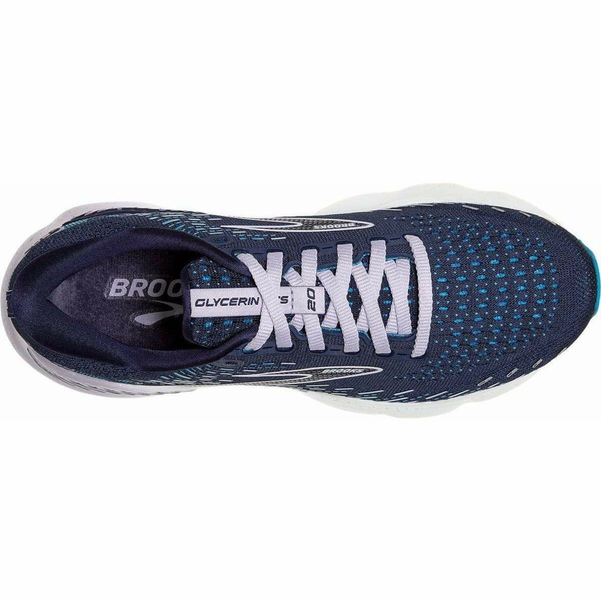Brooks Glycerin GTS 20 Womens Running Shoes - Blue easy - to - clean insole shoes