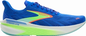Brooks Hyperion GTS 2 Mens Running Shoes - Blue Support Panel running in a waterfall area shoes