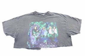1999 The Doors Cropped Band T-Shirt Fresh Outfit Cool and Chic