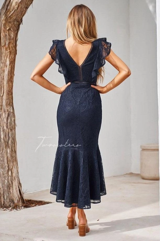 Chantelle Dress - Navy All Timewear Comfy Flex