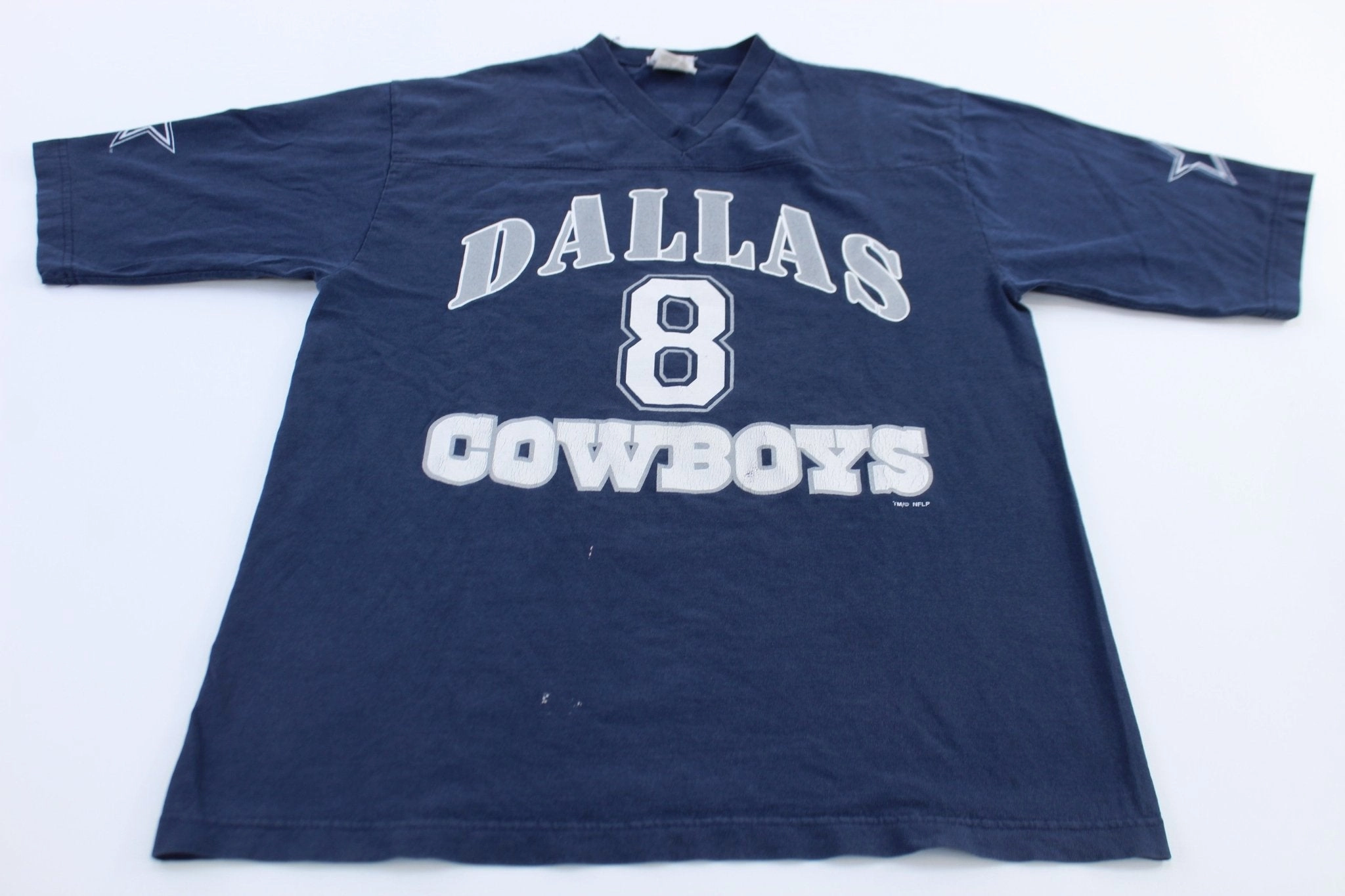 90's Dallas Cowboys Troy Aikman Jersey T-Shirt Eco Certified Fiber