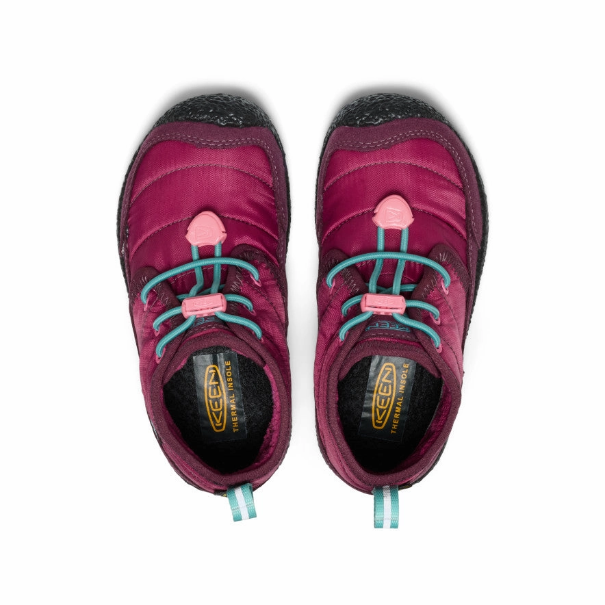 Little Kids' Howser II Waterproof Chukka  |  Beaujolais/Pool Blue Slow Living Fashion Walk