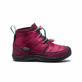 Travel Friendly Little Kids' Howser II Waterproof Chukka  |  Beaujolais/Pool Blue