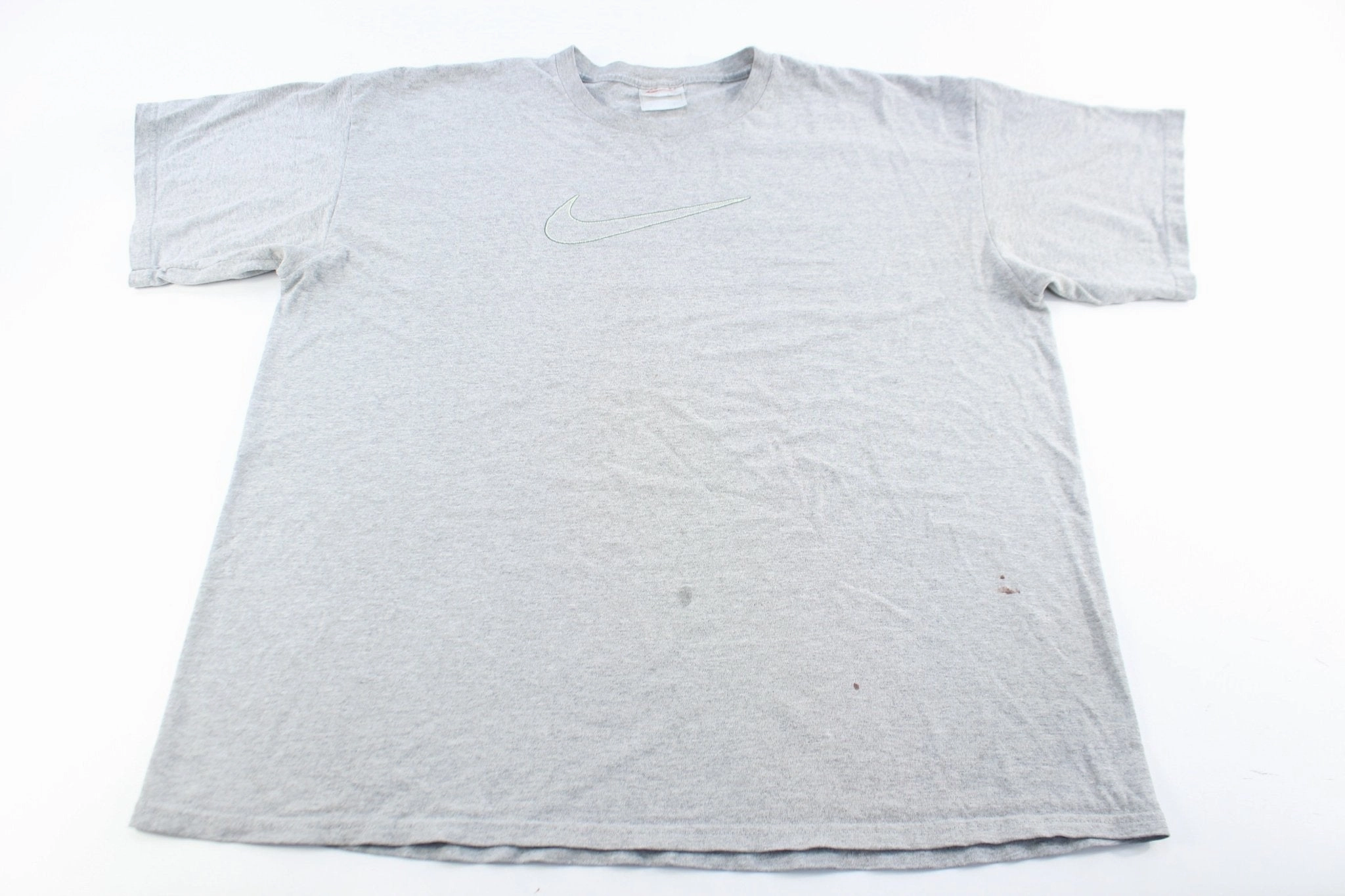 90's Nike Logo Grey T-Shirt Fashion Layering UV Protection Fabric