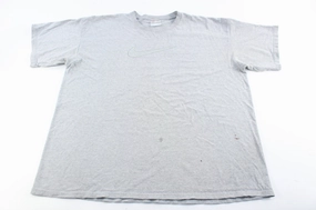 90's Nike Logo Grey T-Shirt Fashion Layering UV Protection Fabric