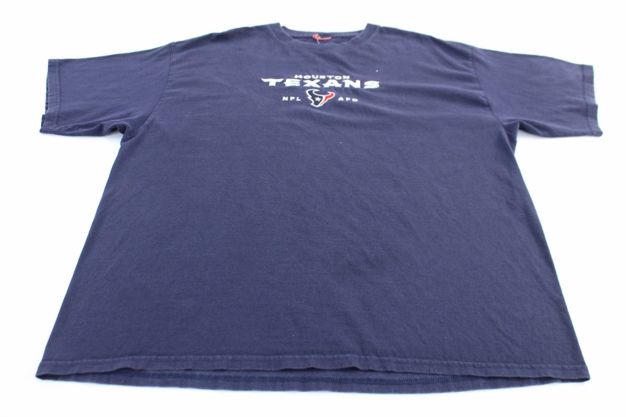 Relaxed Flex Floral Print Vintage Houston Texans Football Embroidered T-shirt