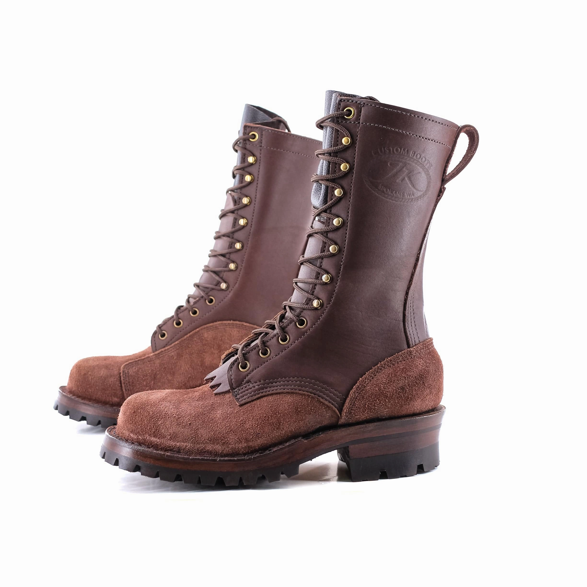 Climber (Safety Toe) - Brown Snow Grip Fur Trim