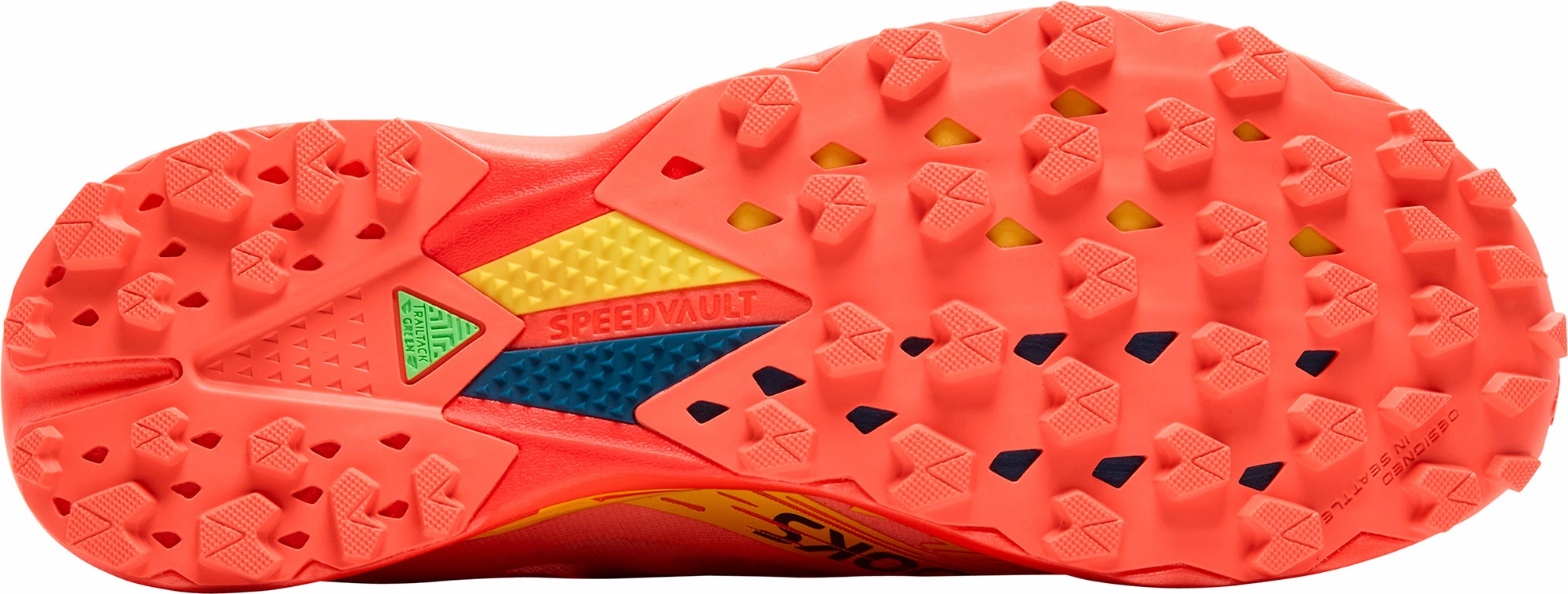 Durable Upper Brooks Catamount Agil Trail Running Shoes - Orange