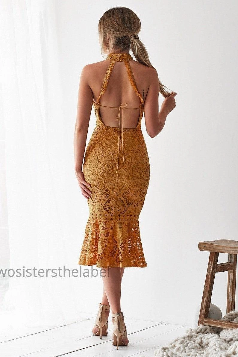 Sonia Dress - Mustard Effortless Elegance