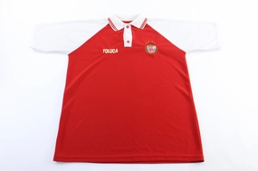 Club Deportivo Toluca Embroidered Red & White Soccer Jersey High Compression Knit Thermal Regulation System