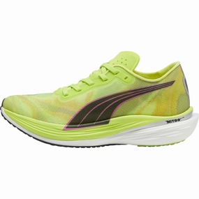 Puma Deviate Nitro Elite 2 Womens Running Shoes - Green Lightweight Midsole Technology Heat - resistant
