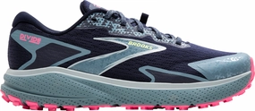 Brooks Divide 5 Womens Trail Running Shoes - Blue Impact Reduction